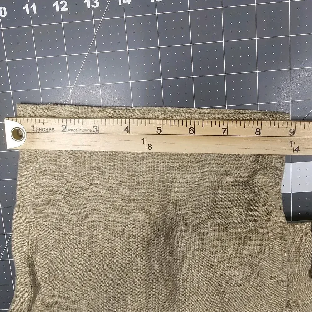 Brooks Brothers Linen Pants 30x28 Tan Khaki Straight Chinos Preppy Trousers Read